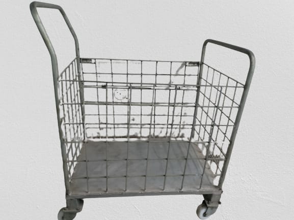 Warehouse Wire Basket Cart